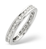 9k White Gold Diamond Eternity Ring 0.91ct