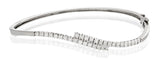 Diamond Bangle 0.50ct 9k White Gold