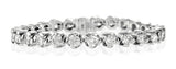 Diamond Tennis Bracelet 9.10ct 18k White Gold