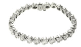 Diamond Tennis Bracelet 9.10ct 18k White Gold
