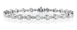 Diamond Tennis Bracelet 3.50ct 18k White Gold