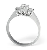 Ariella Platinum 3 Stone Diamond Ring 1.00ct H/si
