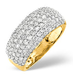 18k Yellow Gold Diamond Ring 1.35ct