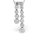 H/si Drop Pendant 0.50ct Diamond 18kw