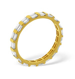 Mens 2ct H/si Diamond 18k Gold Full Band Ring