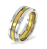 Mens 0.37ct H/si Diamond 18k Gold Dress Ring