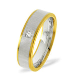 Mens 0.07ct H/si Diamond 18k Gold Dress Ring