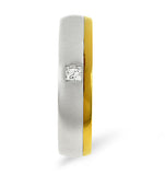 Mens 0.08ct H/si Diamond 18k Gold Dress Ring