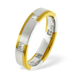 Lauren  0.28ct G/vs Diamond And 18k Two Tone Wedding Ring