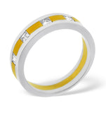 Lauren  0.35ct H/si Diamond And 18k Two Tone Wedding Ring
