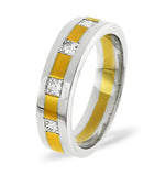 Mens 0.35ct G/vs Diamond 18k Gold Dress Ring