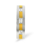 Lilly  0.14ct H/si Diamond And 18k Two Tone Wedding Ring