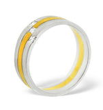 Lauren  0.07ct G/vs Diamond And 18k Two Tone Wedding Ring