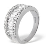 18k White Gold Diamond Ring 1.50ct H/si