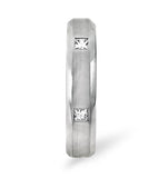 Mens 0.28ct H/si Diamond 18k White Gold Dress Ring