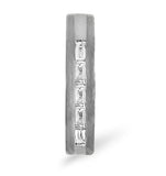 Ladies 18k White Gold Channel Set Diamond Wedding Ring 0.22ct H/si