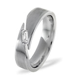 Mens 0.07ct G/vs Diamond Platinum Dress Ring
