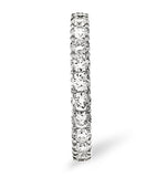Mens 2ct G/vs Diamond Platinum Full Band Ring