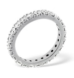 Eternity Ring Poppy 18k White Gold Diamond 2.00ct G/vs