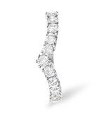 Diamond Wishbone Ring 0.70ct In 18k White Gold