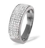 9k White Gold 0.45ct Diamond Ring - Size Q