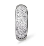 18k White Gold Diamond Pave Ring 0.64ct H/si
