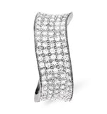 18k White Gold Diamond Pave Ring 0.63ct H/si