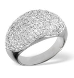 18k White Gold Diamond Pave Ring 1.29ct H/si
