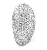 18k White Gold Diamond Pave Ring 1.29ct H/si