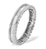 Mens 2ct G/vs Diamond Platinum Full Band Ring