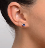 Tanzanite 1.00ct High Quality (aa) 925 Silver Earrings