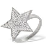 18k White Gold Diamond Ring 0.40ct H/si