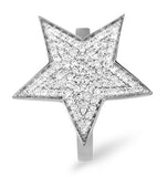 18k White Gold Diamond Ring 0.40ct H/si