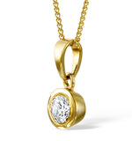 Certified Diamond 1.00ct Emily 18k Gold Pendant Necklace E/vs1
