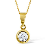 Certified Diamond 0.50ct Emily 18k Gold Pendant Necklace G/si2