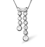 H/si Drop Pendant 0.50ct Diamond 18kw