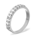 Ellie Platinum Diamond Half Eternity Ring 0.50ct G/vs