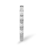 Emerald Cut 18k White Gold Diamond Eternity Ring 1.00ct H/si
