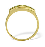 Peridot 3mm 9k Yellow Gold Ring