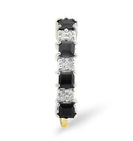 Sapphire 3mm And Diamond 9k Gold Ring