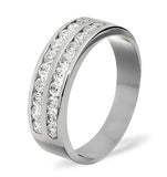 Lucy 18k White Gold Diamond Eternity Ring 1.00ct H/si