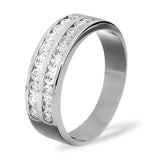 Lucy 18k White Gold Diamond Eternity Ring 0.50ct G/vs
