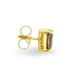 Mystic Topaz 0.80ct 9k Yellow Gold Earrings