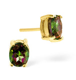 Mystic Topaz 0.80ct 9k Yellow Gold Earrings