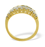 Half Eternity Ring 1.00ct Diamond 9k Yellow Gold