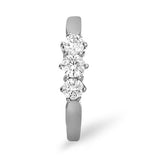 Trilogy Ring 0.50ct Diamond 9k White Gold