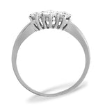 Trilogy Ring 0.50ct Diamond 9k White Gold