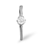Solitaire Ring 0.35ct Diamond 9k White Gold
