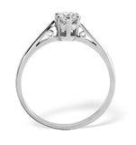 Solitaire Ring 0.35ct Diamond 9k White Gold