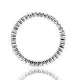 Emily High Set 18k White Gold Diamond Wedding Ring 1.20ct G/vs